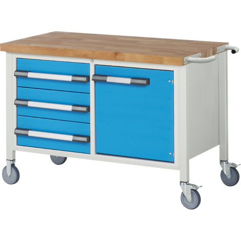 eurokraft pro, Établi mobile série 8000, sur piétement, 3 (1/2)