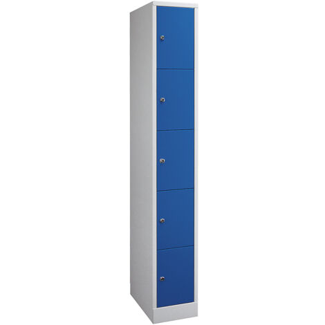 Wolf, Armoire à cinq casiers Komfort, 1 compartiment, gris (1/5)