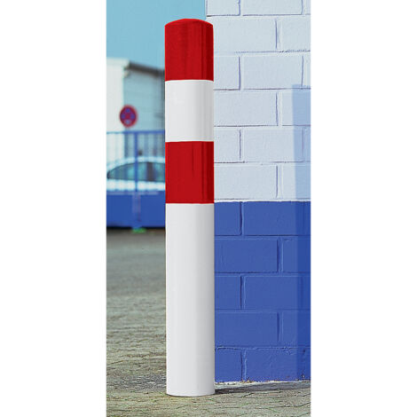 Black Bull, Poteau de protection, taille L, rouge / blanc, à (1/4)