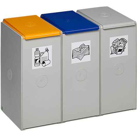 VAR, Collecteur de tri en plastique, poste de tri avec bacs de