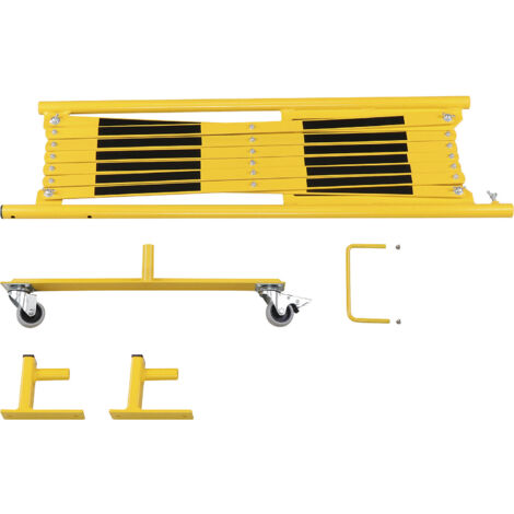 CrashStop, Barrière extensible, support mural, 2 roulettes,