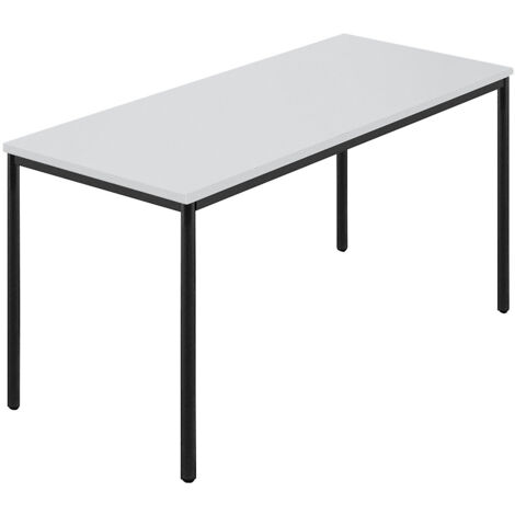 FRANKEL kaiserkraft, Table rectangulaire, tube rond plastifié, (1/4)