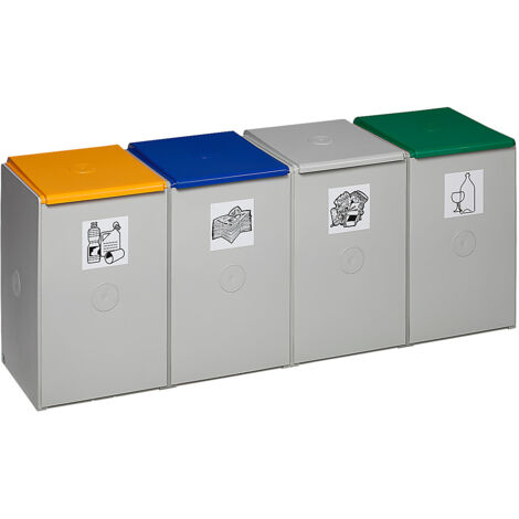 VAR, Collecteur de tri en plastique, poste de tri avec bacs de