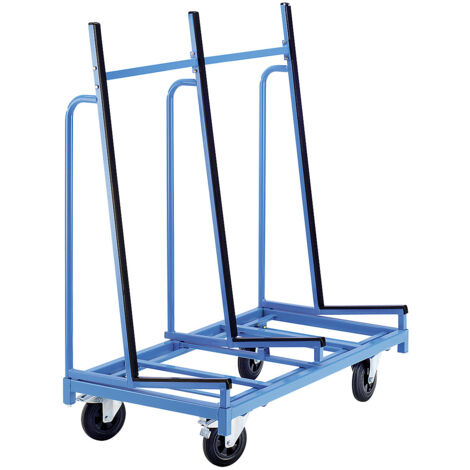 eurokraft pro, Chariot porte-vitres, 1 plateau, avec profilés (1/2)