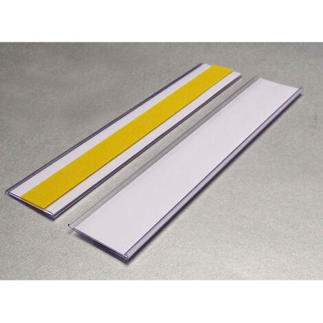 Porte-étiquettes - autocollant - h x l 38 x 200 mm, lot de 50 (1/5)