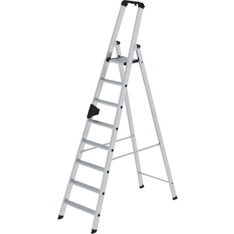 Escabeau à marches, accès un côté - modèle confort avec ergo-pad® - 8 marches (1/5)