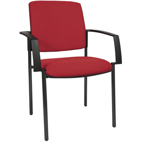 Topstar, Chaise rembourrée empilable, piétement quatre pieds, (1/5)