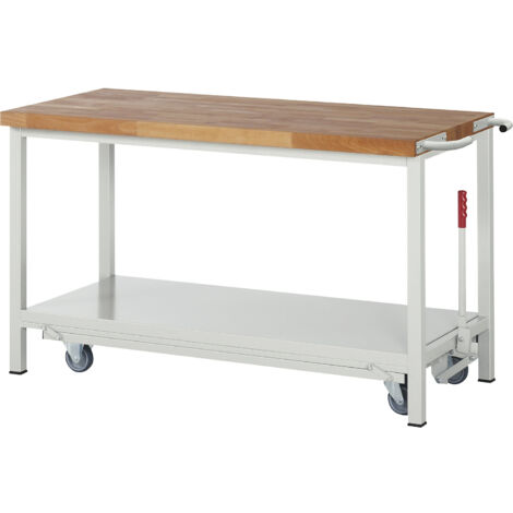 eurokraft pro, Établi mobile à châssis escamotable, sur