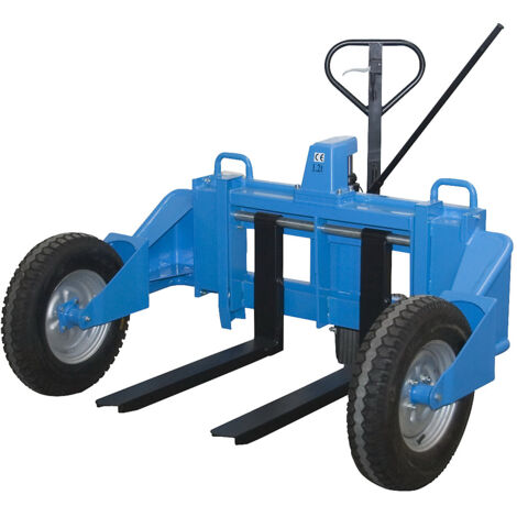 Chariot élévateur tout terrain – Charge max. 1200 kg – Plage de levée 65-233 mm – Longueur fourches 860 mm – Pour terrains accidentés – Hanselifter