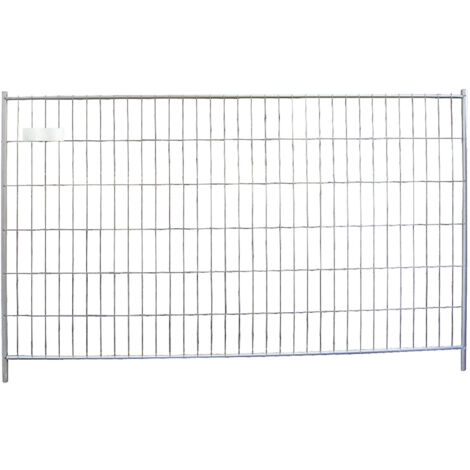 Clôture de chantier en acier galvanisé 2000 mm de hauteur – Largeur 3500 mm – Panneaux soudés 4 mm – Mailles 100x300 mm