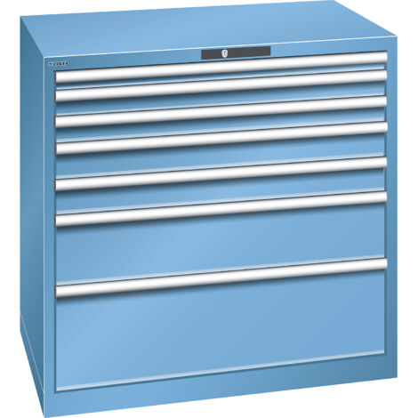 LISTA, Armoire à tiroirs en tôle d'acier, h x l 1000 x 1023 mm (1/5)