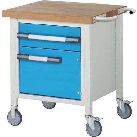 eurokraft pro, Établi mobile série 8000, sur piétement, 1 (1/2)