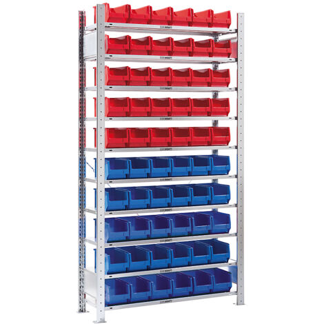 eurokraft pro, Rayonnage emboîtable, avec bacs à bec, 60 bacs (1/5)