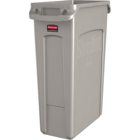 Rubbermaid, Poubelle SLIM JIM®, capacité 87 l, avec canaux (1/5)