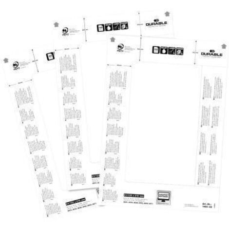 DURABLE, Cartes de rechange pour badge de table, pour h x l (1/5)