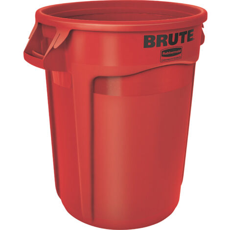 Bac multifonction rouge 121l PE extérieur Ø560xH692mm (1/5)