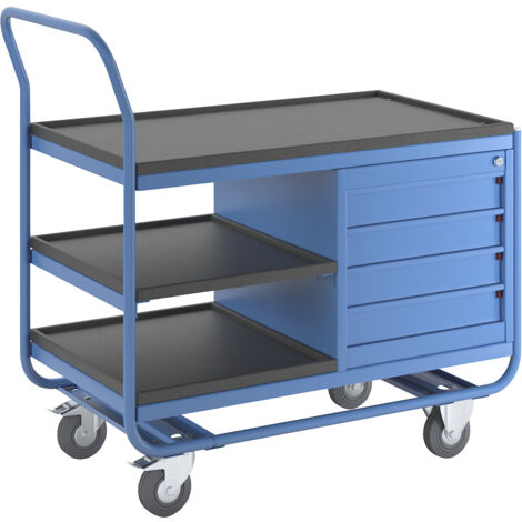 eurokraft pro, Chariot industriel à plateaux, 3 plateaux, 1 (1/5)