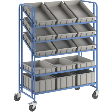 eurokraft pro, Chariot à tablettes pour bacs normes Europe, (1/5)