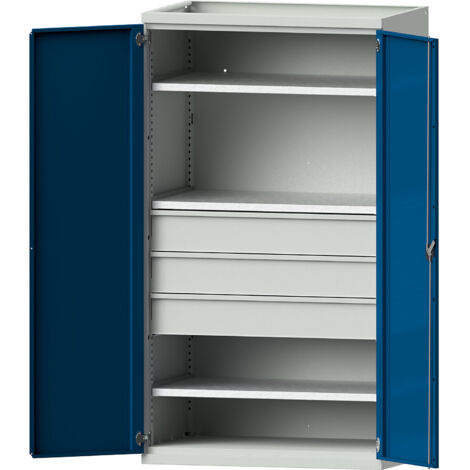 ANKE, Armoire pour charges lourdes avec 3 tablettes, 3 tiroirs (1/5)