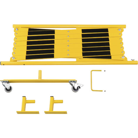 CrashStop, Barrière extensible, support mural, 2 roulettes,