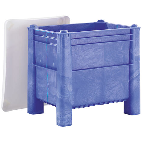 Conteneur grand format en polyéthylène - capacité 220 l - modèle à 4 pieds (1/4)