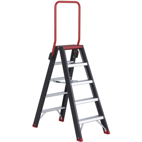 Altrex, Escabeau de sécurité, accès 2 côtés, 2 x 5 marches (1/5)