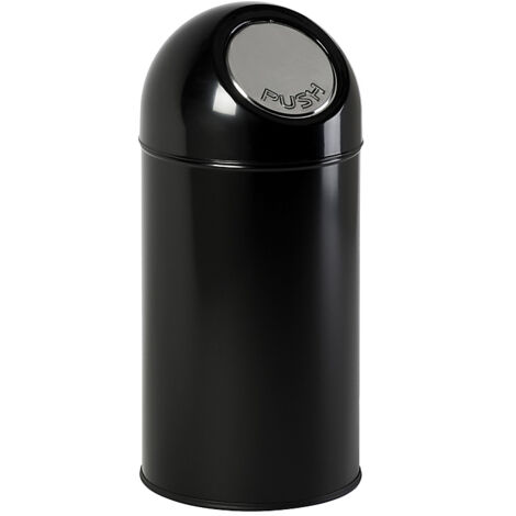 FRANKEL kaiserkraft, Poubelle à poussoir, acier, capacité 40 l (1/5)