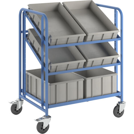 eurokraft pro, Chariot à tablettes pour bacs normes Europe, (1/5)