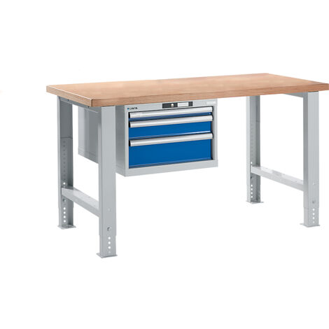 LISTA, Établi modulaire, hauteur 740 - 1090 mm, caisson (1/5)