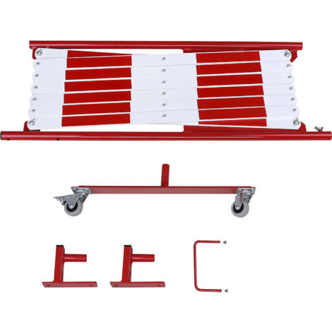 CrashStop, Barrière extensible, support mural, 2 roulettes,