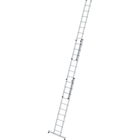 Günzburger Steigtechnik Echelle coulissante à échelons 3nombre de barreaux avec traverse nivello 3 x 10 barreaux - 020610 (1/4)