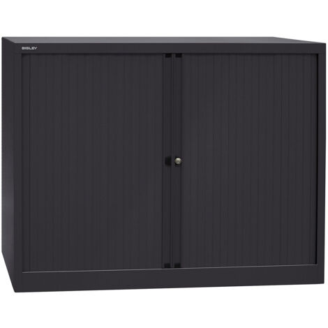 BISLEY, Armoire à rideaux Euro, largeur 1200 mm, 2 tablettes, (1/5)