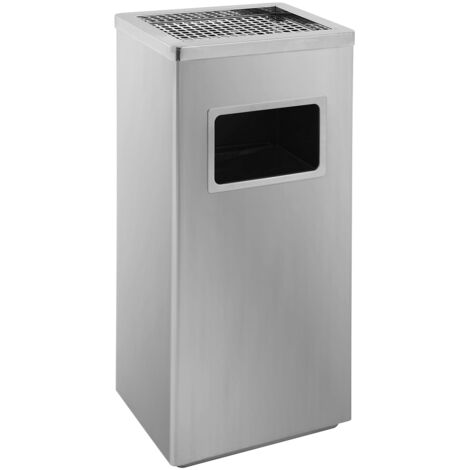 FRANKEL kaiserkraft, Combiné cendrier-poubelle en inox,