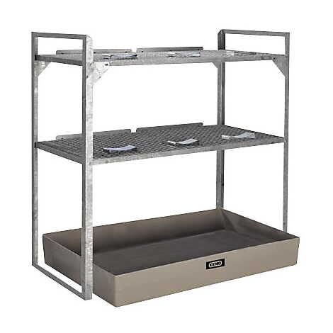 CEMO  722798  CEMO  Rayonnage pour fûts et bidons  avec cuve (1/2)