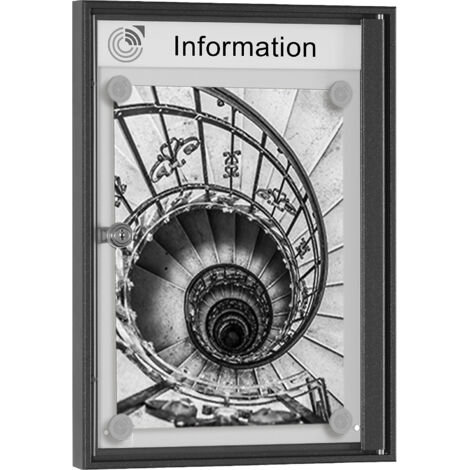 FRANKEL kaiserkraft, Vitrine d'affichage METALLIC, format (1/2)