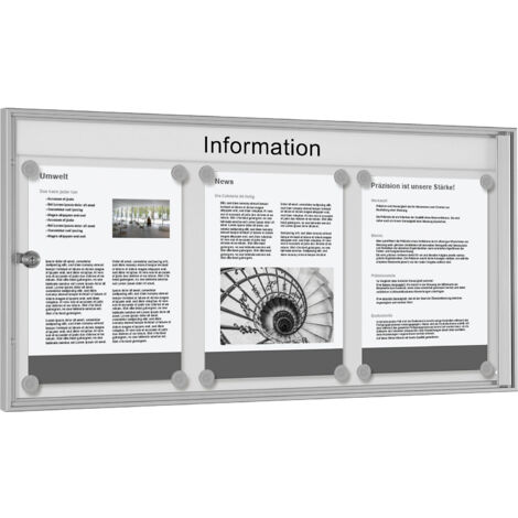 FRANKEL kaiserkraft, Vitrine économique, blanc gris, format (1/2)