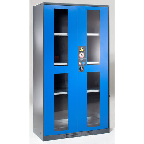 asecos, Armoire pour produits chimiques, porte avec vitres en (1/5)