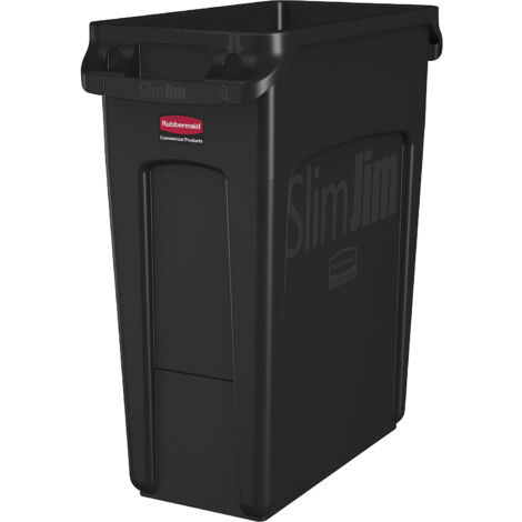 Rubbermaid, Poubelle SLIM JIM®, capacité 60 l, avec canaux (1/5)