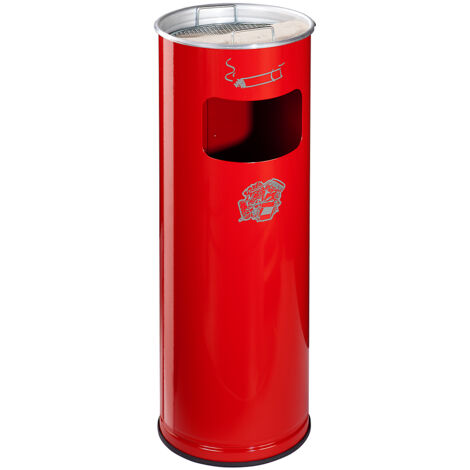 VAR, Combiné cendrier-poubelle, capacité 17 l, h x Ø 660 x 230 (1/4)