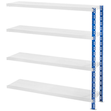 eurokraft basic, Rayonnage emboîtable extra-large, bleu/gris, (1/4)