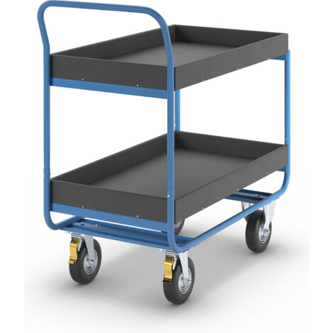 eurokraft pro, Chariot à plateaux, force 150 kg, 2 plateaux à (1/5)