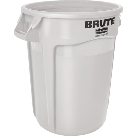 RUBBERMAID Mehrzwecktonne weiß 121l PE Außen-Ø560xH692mm - FG263200WHT
