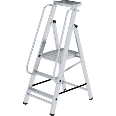 Günzburger Steigtechnik Echelle à plate-forme emboîtable avec 2 mains courantes - 052083 (1/5)
