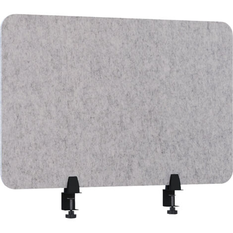 ForceRoute Séparateur De Panneau De Bureau - Cloison Acoustique Et Table, Installation Facile Par Clip Ou Vis, Blanc Ou Vert, Multiples Tailles
