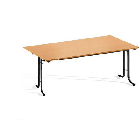 FRANKEL kaiserkraft, Table pliante à chants arrondis, piétement (1/5)