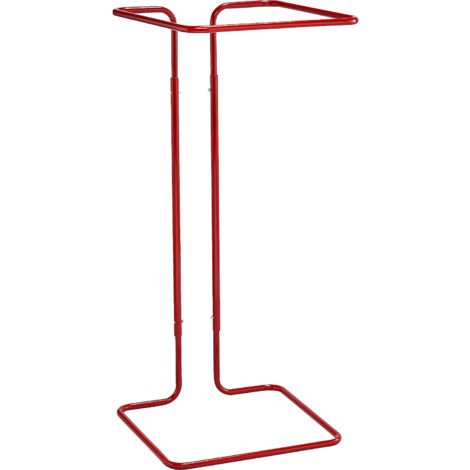 Mottez, Support sac-poubelle fixe, capacité max 400 l, rouge (1/2)