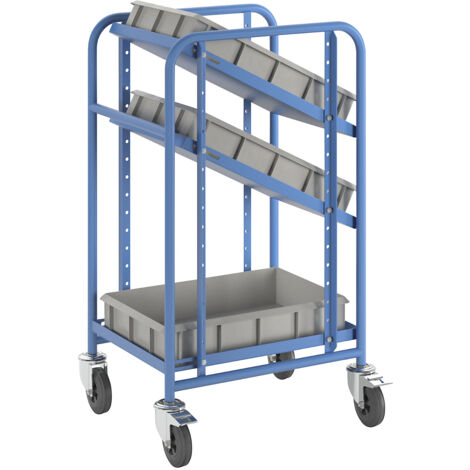 eurokraft pro, Chariot à tablettes pour bacs normes Europe, (1/5)
