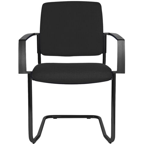 Topstar, Chaise rembourrée empilable, chaise à piétement luge, (1/5)