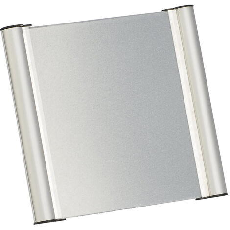 Plaque de porte - cadre en profilé d'aluminium - l x h x p 155 x 155 x 8 mm, lot de 10 (1/3)