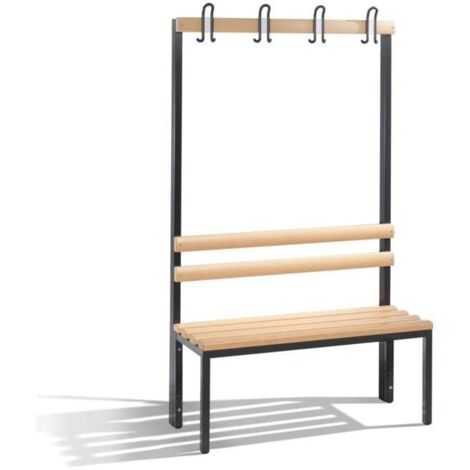C+P, Banc de vestiaire BASIC, simple face, lattes en bois de (1/3)